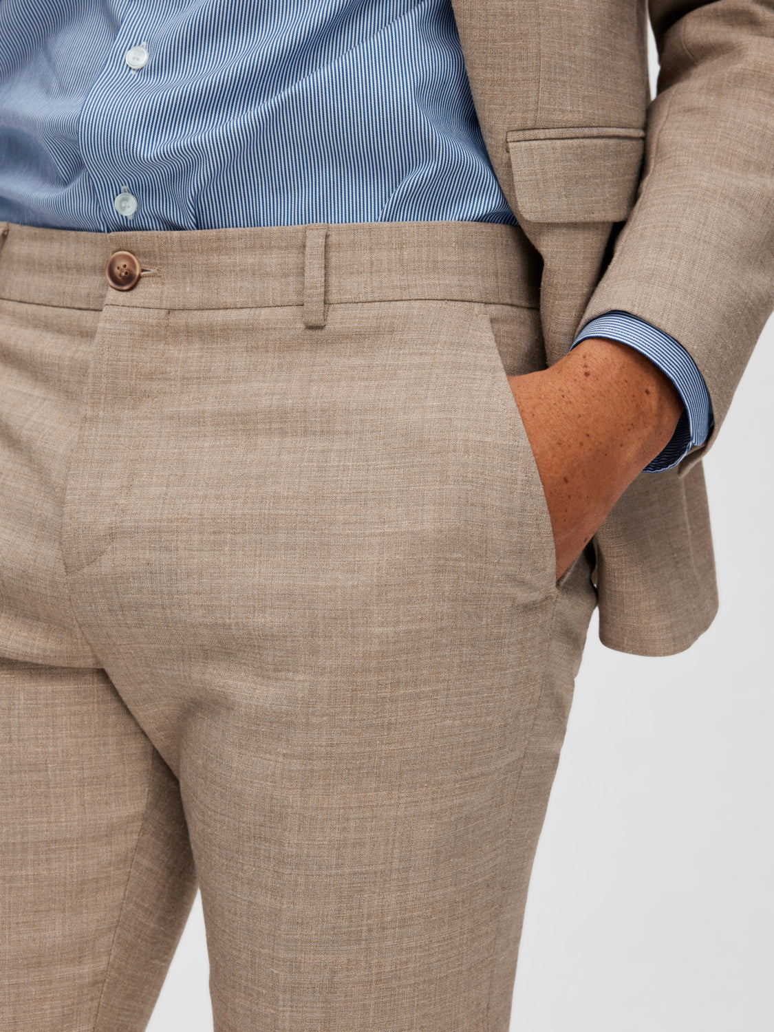 Oasis Lin Dressbukse - Beige/ Sand